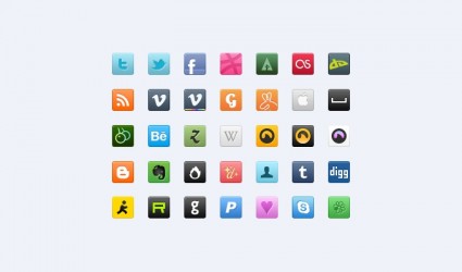 35 ícones sociais doces