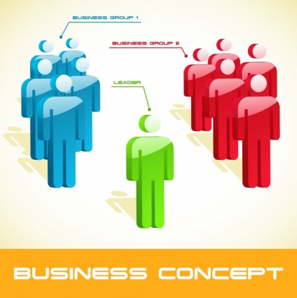 3d Business People Vector