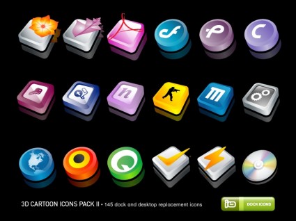 3d Cartoon Icons Pack Ii Icons Pack