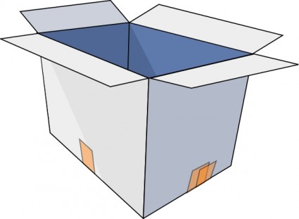 3D imágenes prediseñadas vacía caja abierta