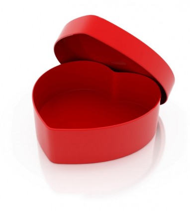 3D heartshaped série de highdefinition imagine a caixa de presente de heartshaped