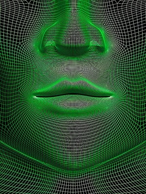 3D-Modell eines Vektors Gesicht