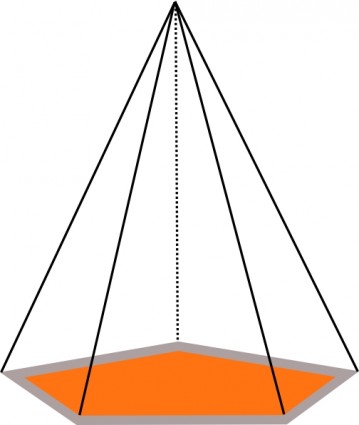 3d Pyramid Outline Clip Art