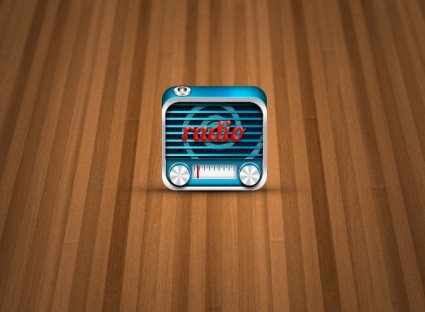 icône de radio 3D