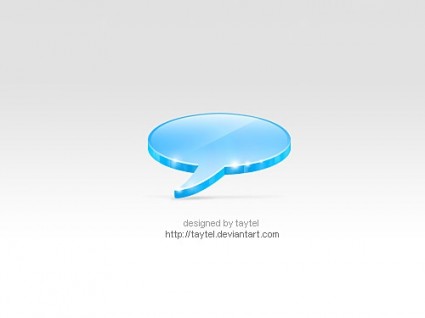 3D Бесплатные psd icon talk