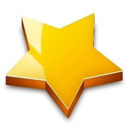 3D stella gialla