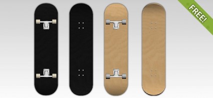 4 modèles de skateboard gratuit