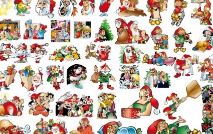 46 hermosa Navidad vector ilustración antecedentes