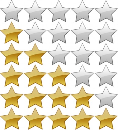 sistema di valutazione di 5 stelle