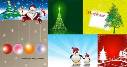 6 illustrazione di vector Natale carino