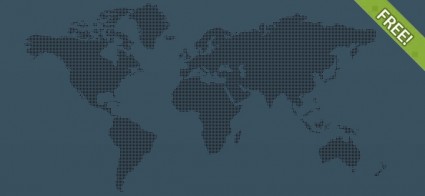 6 pikseli wolna mapy świata
