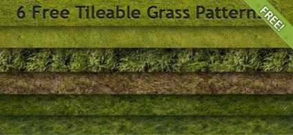6 무료 tileable 잔디 패턴