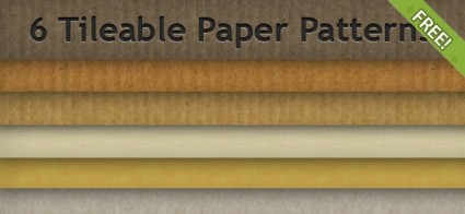 6 padrões de papel tileable livre