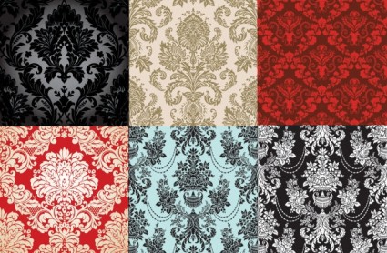 6 Farben der Mode Muster Vektor