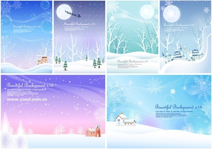 6 inverno neve base vector