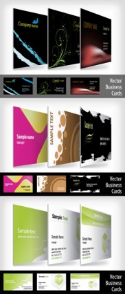 9 bellamente diseñado vector de plantillas de tarjeta