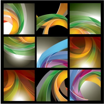 9 Threedimensional Dynamic Lines Of The Background Vector