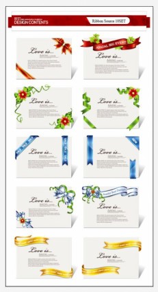 A Collection Of Exquisite Ribbons Vector