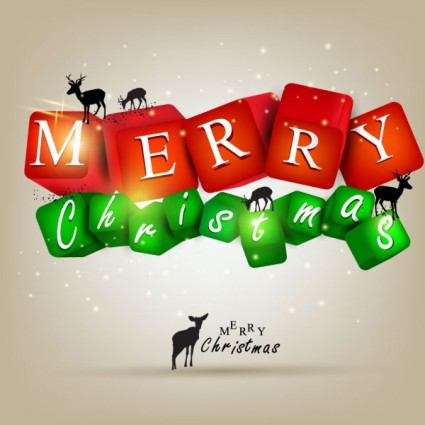 A Gorgeous Christmas Elements Background Vector