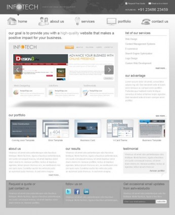 A New Foreign Web Psd