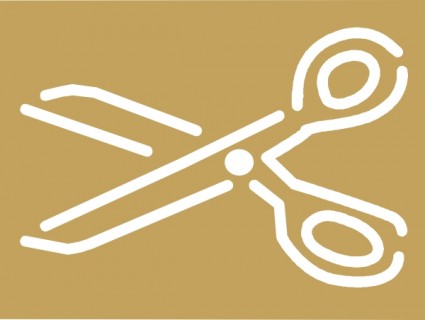 sepasang gunting clip art