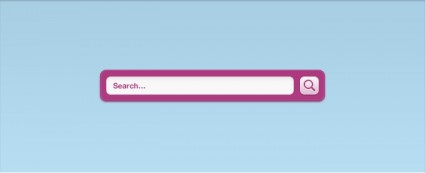 A Pink Vibrant Search Field Interface