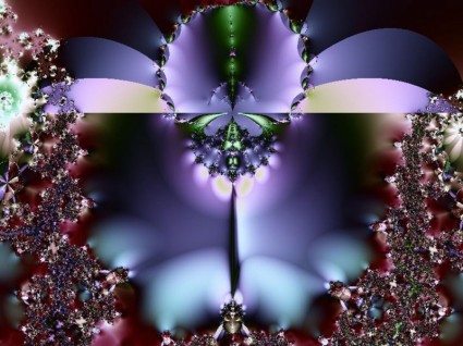 um fractal roxo