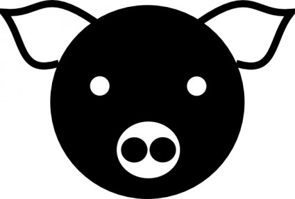 単純な豚のクリップアート