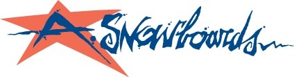 un logotipo de snowboards