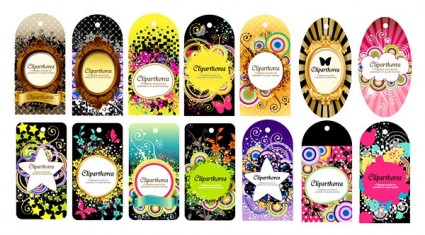 A Variety Of Fashion Label Tag Vector