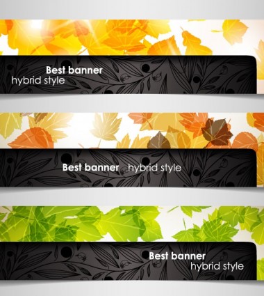 A Variety Of Topics Banners Vector