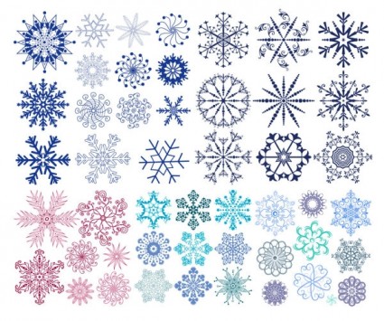 una amplia gama de vector de gráficos de nieve