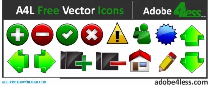 A4L kostenlose Vektor-icons