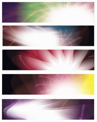 Abstract Banners Vector Set