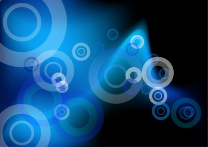cercles bleus abstract vector background