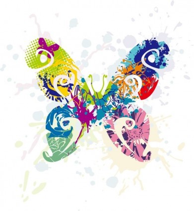 abstrakte Schmetterling-Vektorgrafik