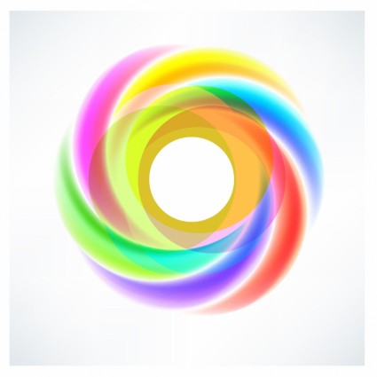 Abstract Circular Swirl Logo Design Element