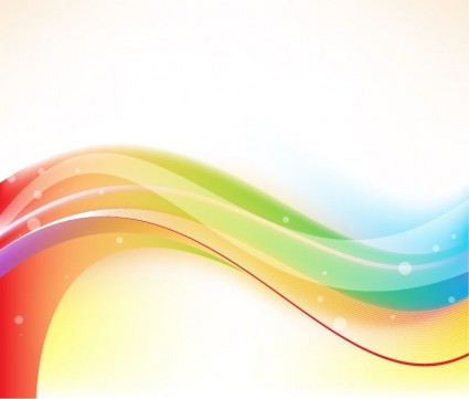 abstrakte farbige Welle Vektor Hintergrund