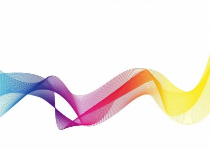 Ilustración de vector de curva colores abstractos