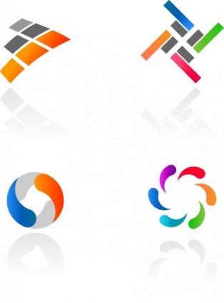 abstratos logotipos coloridos