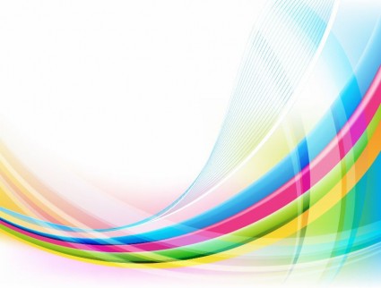Ilustración de vector de onda colorido abstractos