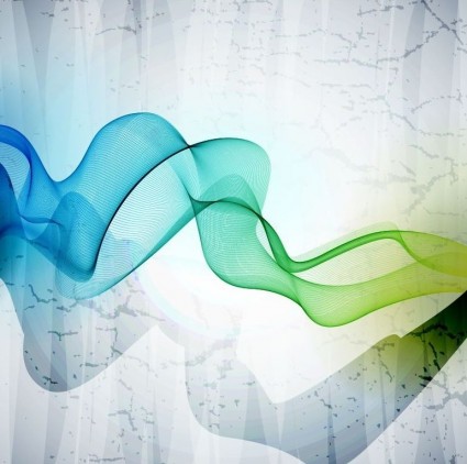 ondas colores abstractas vector fondo