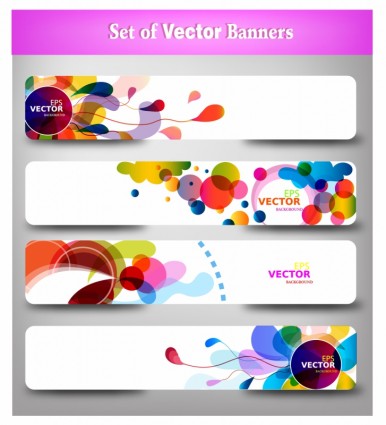Abstract Colorful Web Headers