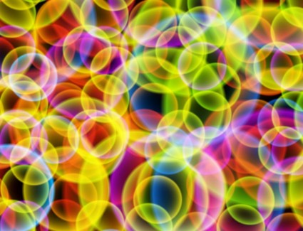Resumen burbujas coloridas vector fondo