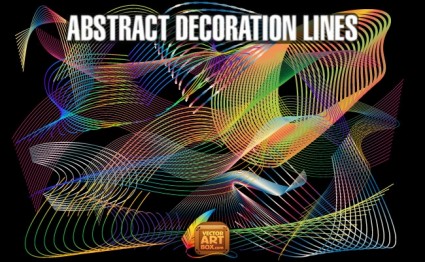 garis-garis abstrak dekorasi