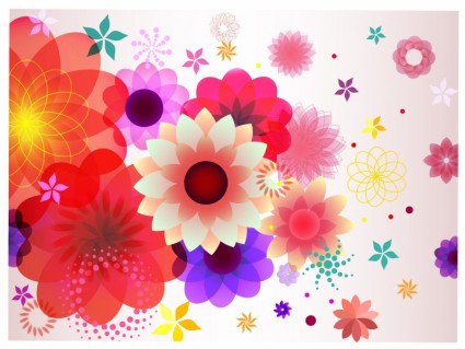 Abstract Floral Spring Background