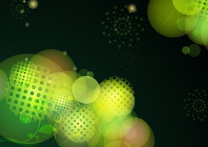 abstrakt grün Bokeh Design Vektor-Hintergrund