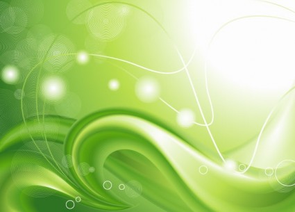 abstrakte grüne Kurven Hintergrund Vektorgrafik
