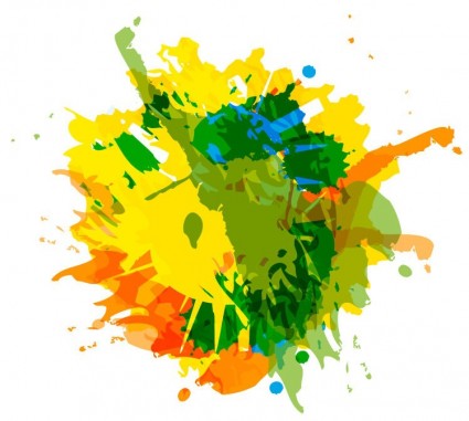 Abstract Ink Splash Background Vector Graphic