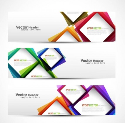 Abstract Modern Graphics Banner02 Vector